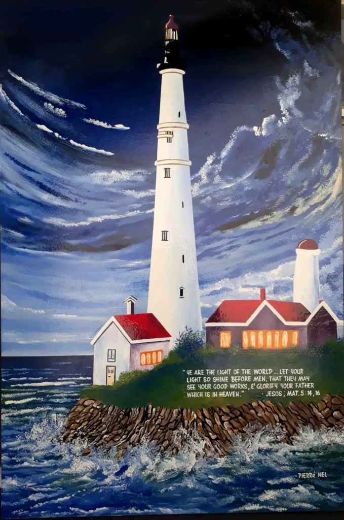 Light on the coast — original artwork by Pierre Nel