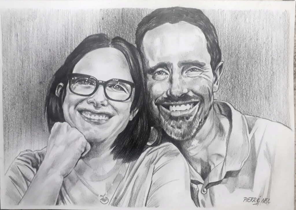 Couple portrait for Clinton by Pierre Nel