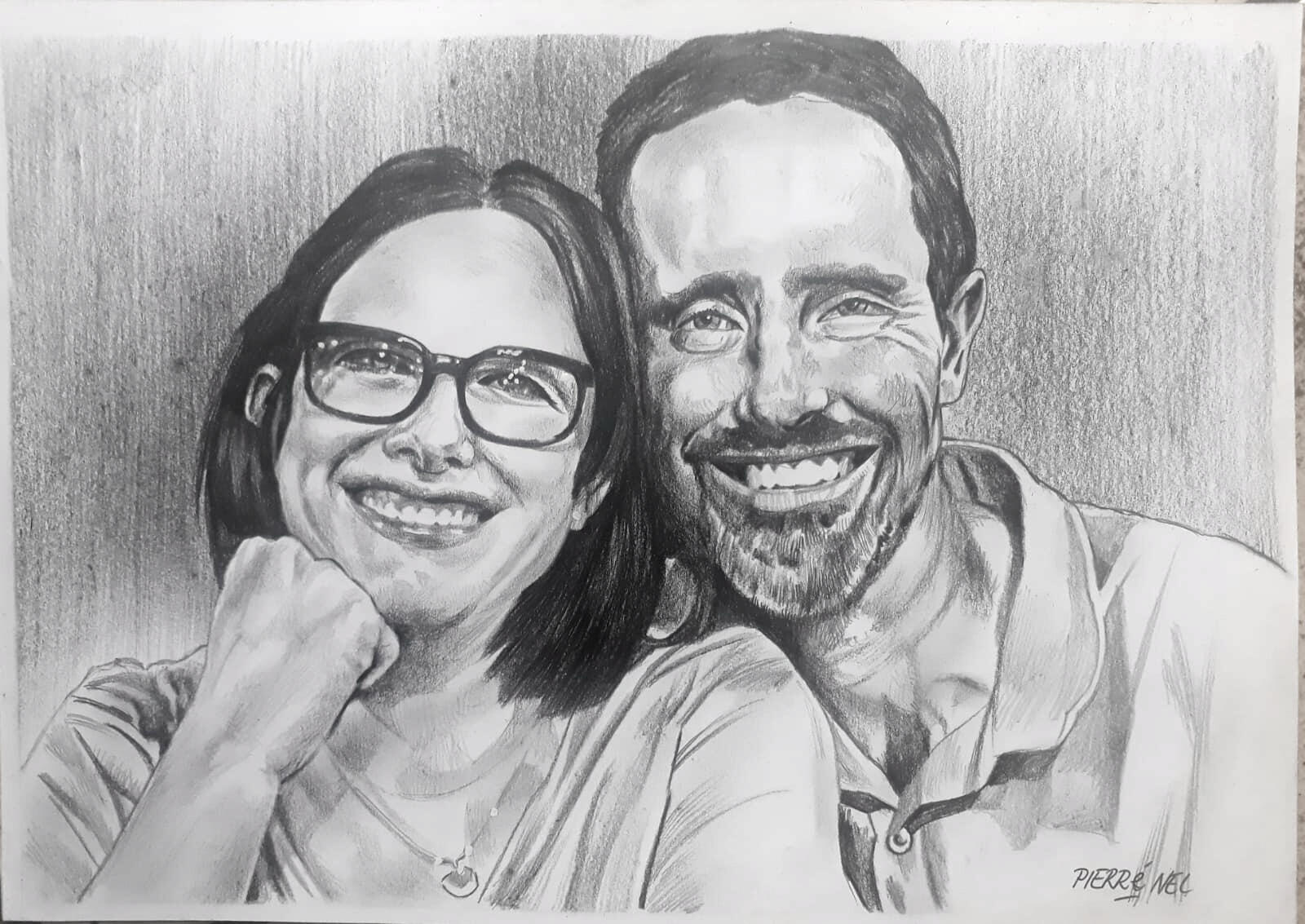 Couple portrait for Clinton by Pierre Nel