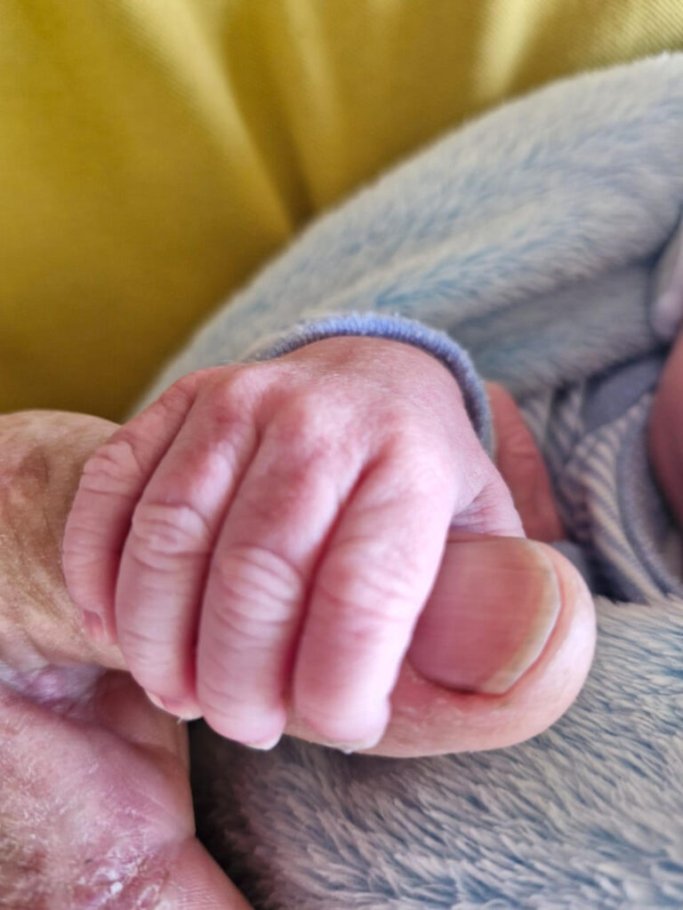 Reference for A baby’s hand