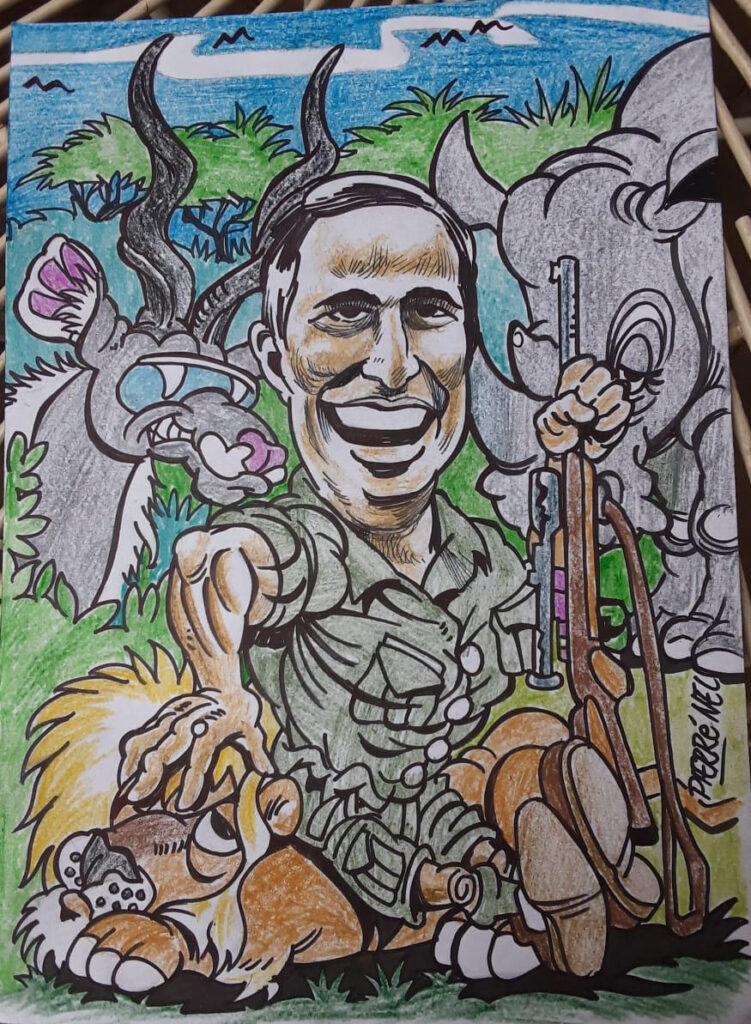 Caricature for Cheyenne by Pierre Nel