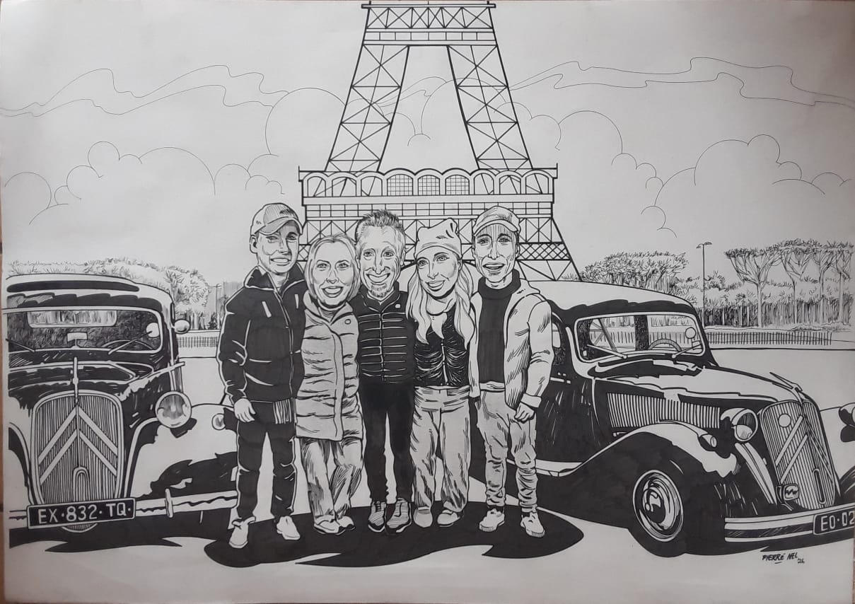 Family portrait for Alan by Pierre Nel