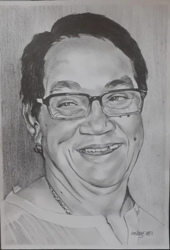 Remembering her — original artwork by Pierre Nel